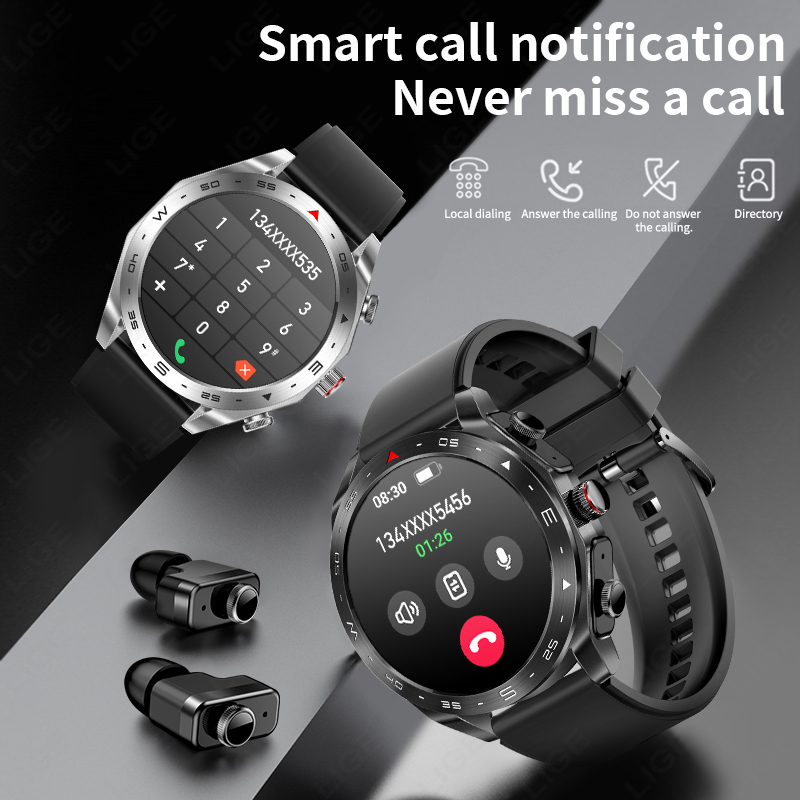 Montre intelligente LIGE TWS 2 - Smartwatch Headset avis et prix