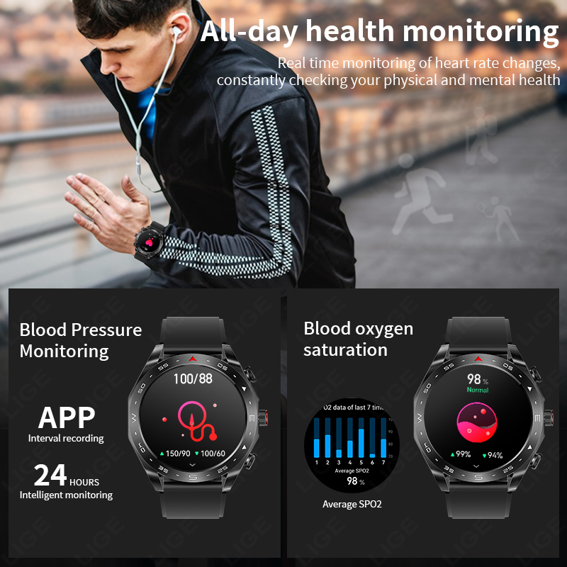 Montre intelligente LIGE TWS 2 - Smartwatch Headset avis et prix